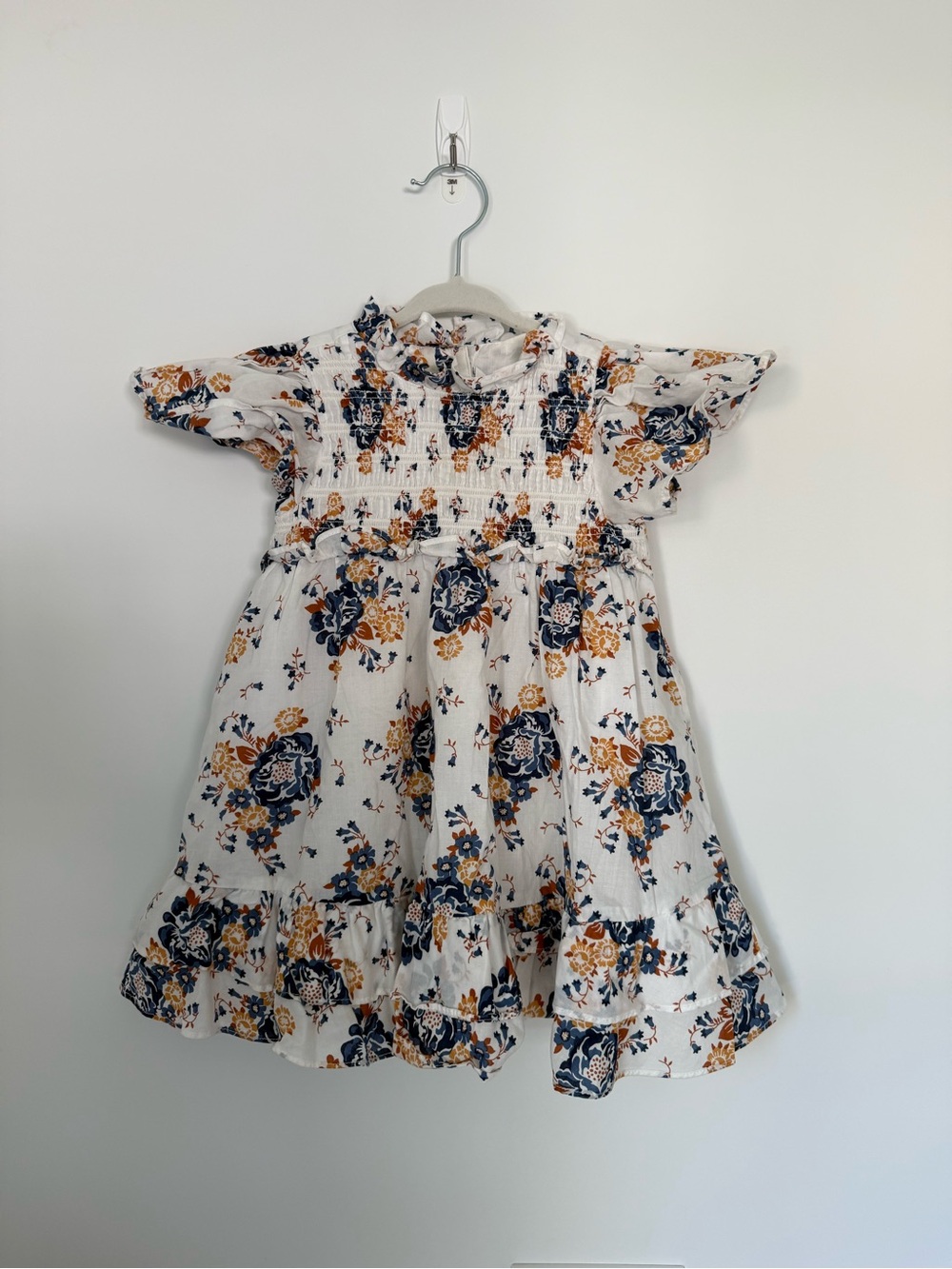 Janie and Jack Floral Smocked Dress Girls 2T